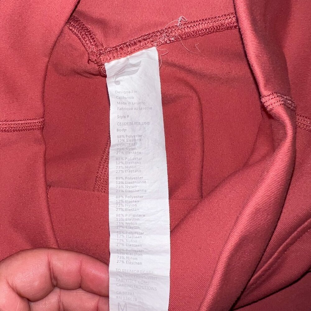 Fabletics Boost PowerHold High-Waisted 7/8 Legging Dusty Cedar Size M - Picture 8 of 8